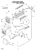 ICEMAKER PARTS Diagram and Parts List for KSSC36FKS02  KitchenAid Refrigerator
