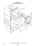 LINER Diagram and Parts List for RT14DCXVW10  Roper Refrigerator