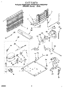 UNIT Diagram and Parts List for KTRS21KDAL01  KitchenAid Refrigerator