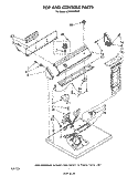 SECTION Diagram and Parts List for LE3300XSW0  Whirlpool Dryer