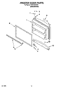 Part Location Diagram of 2302439B Whirlpool Nameplate