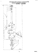 BRAKE AND DRIVE TUBE Diagram and Parts List for KAWE665BAL0  KitchenAid Washer