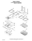 SHELF PARTS Diagram and Parts List for EB9FVBLWS05  Whirlpool Refrigerator