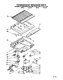 COMPARTMENT SEPARATOR Diagram and Parts List for ET16XKYZN00  Whirlpool Refrigerator