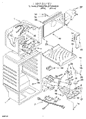LINER Diagram and Parts List for RT18DKXFW04  Roper Refrigerator