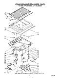 COMPARTMENT SEPARATOR Diagram and Parts List for ET16JM1MWR2  Whirlpool Refrigerator