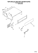 TOP GRILLE AND UNIT COVER Diagram and Parts List for KLBP36FKS01  KitchenAid Refrigerator