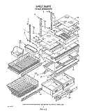SHELF , LIT/OPTIONAL Diagram and Parts List for EB22DMXWW00  Whirlpool Refrigerator