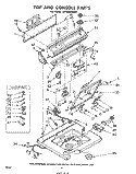 TOP AND CONSOLE Diagram and Parts List for LA7500XKW0  Whirlpool Washer