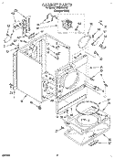 SECTION Diagram and Parts List for LER5634AQ2  Whirlpool Dryer