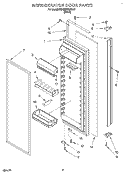 REFRIGERATOR DOOR Diagram and Parts List for KSRB22QDBL01  KitchenAid Refrigerator