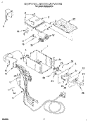 CONTROL MODULE Diagram and Parts List for 3XACM12XD1  Whirlpool Air Conditioner