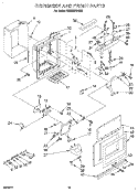 DISPENSER AND FRONT Diagram and Parts List for KSSS36DAX05  KitchenAid Refrigerator