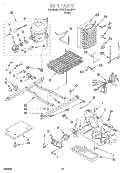 UNIT Diagram and Parts List for 3XARG488GF01  Whirlpool Refrigerator