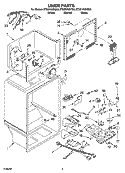 LINER PARTS Diagram and Parts List for ET8CHKXKT06  Whirlpool Refrigerator