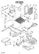 UNIT PARTS Diagram and Parts List for IS22AGXTQ00  Inglis Refrigerator
