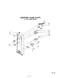 CONTROL PANEL Diagram and Parts List for MW8100XR0  Whirlpool Microwave