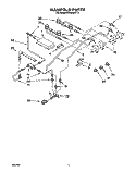 Part Location Diagram of 4362934 Whirlpool Bracket, Ignitor