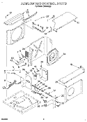 AIRFLOW AND CONTROL Diagram and Parts List for CA18WC52  Crosley Air Conditioner