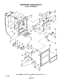 DISPENSER FRONT Diagram and Parts List for TS22AWXWW00  Whirlpool Refrigerator