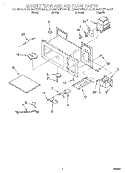 MAGNETRON AND AIR FLOW Diagram and Parts List for KHMC107EBT0  KitchenAid Microwave