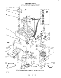 DRIVE Diagram and Parts List for LA7680XPW1  Whirlpool Washer