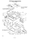 OVEN Diagram and Parts List for RHE396PP  Whirlpool Range