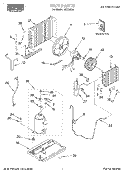 UNIT, LITERATURE Diagram and Parts List for X07002G0  Roper Air Conditioner