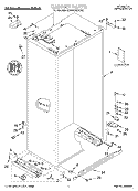 CABINET, LITERATURE Diagram and Parts List for KSSS42MHX00  KitchenAid Refrigerator