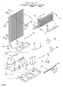 UNIT Diagram and Parts List for RT14HDYGW00  Roper Refrigerator