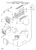 ICEMAKER, LIT/OPTIONAL Diagram and Parts List for KSRS25FGBL00  KitchenAid Refrigerator