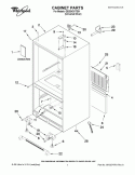 CABINET PARTS Diagram and Parts List for GB2SHDXTD01  Whirlpool Refrigerator