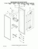 REFRIGERATOR DOOR PARTS Diagram and Parts List for GC3SHAXVS01  Whirlpool Refrigerator