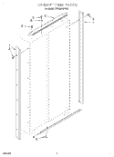 CABINET TRIM Diagram and Parts List for KSSS36QDX03  KitchenAid Refrigerator