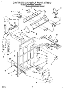 CONTROLS AND REAR PANEL Diagram and Parts List for LSR7233BQ2  Whirlpool Washer