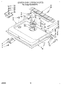 DOOR AND LATCH Diagram and Parts List for KUDS23HY2  KitchenAid Dishwasher