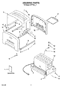 Part Location Diagram of 4176833 Whirlpool Panel Assembly (Includes Badge & Vent) (Pearl Metallic)