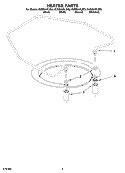 HEATER PARTS Diagram and Parts List for KUDS01FLBL2  KitchenAid Dishwasher