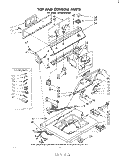 TOP AND CONSOLE Diagram and Parts List for LA5600XMW0  Whirlpool Washer