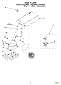 UNIT PARTS Diagram and Parts List for EL03CCXMB00  Whirlpool Refrigerator