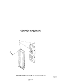 CONTROL PANEL Diagram and Parts List for KCMS132SBL5  KitchenAid Microwave