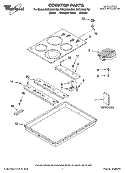 Part Location Diagram of 8285096 Whirlpool Glass Cooktop - Black