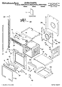 OVEN PARTS Diagram and Parts List for KEBC247KBL04  KitchenAid Wall Oven