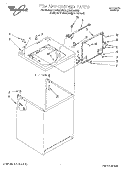 TOP AND CABINET, LIT/OPTIONAL Diagram and Parts List for LSR8244EQ0  Whirlpool Washer