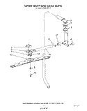 UPPER WASH AND RINSE Diagram and Parts List for 4KUDC220T3  KitchenAid Dishwasher