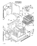 OVEN, LIT/OPTIONAL Diagram and Parts List for KEMI300VBL2  KitchenAid Microwave Oven Combo