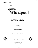 SECTION Diagram and Parts List for LE5530XKW0  Whirlpool Dryer