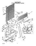 UNIT Diagram and Parts List for ET18JMXWW00  Whirlpool Refrigerator