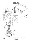 CABINET, OPTIONAL Diagram and Parts List for MS2101XW0  Whirlpool Microwave