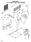 UNIT PARTS Diagram and Parts List for ET1LFKXKS07  Whirlpool Refrigerator
